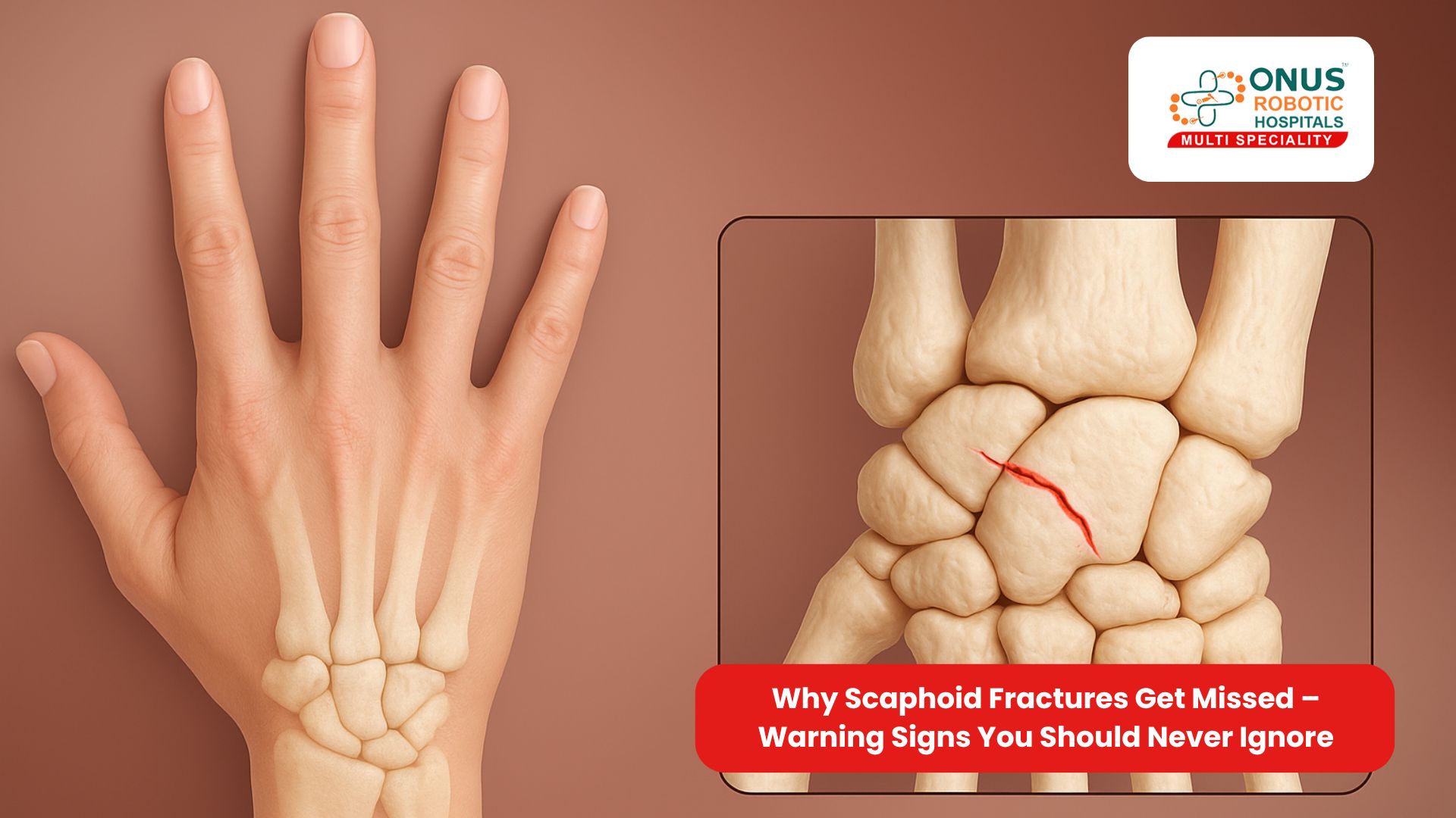Why Scaphoid Fractures Get Missed – Warning Signs You Should Never Ignore: By Dr. Balaraju Naidu, Robotic Orthopedic Surgeon, ONUS Robotic Hospitals