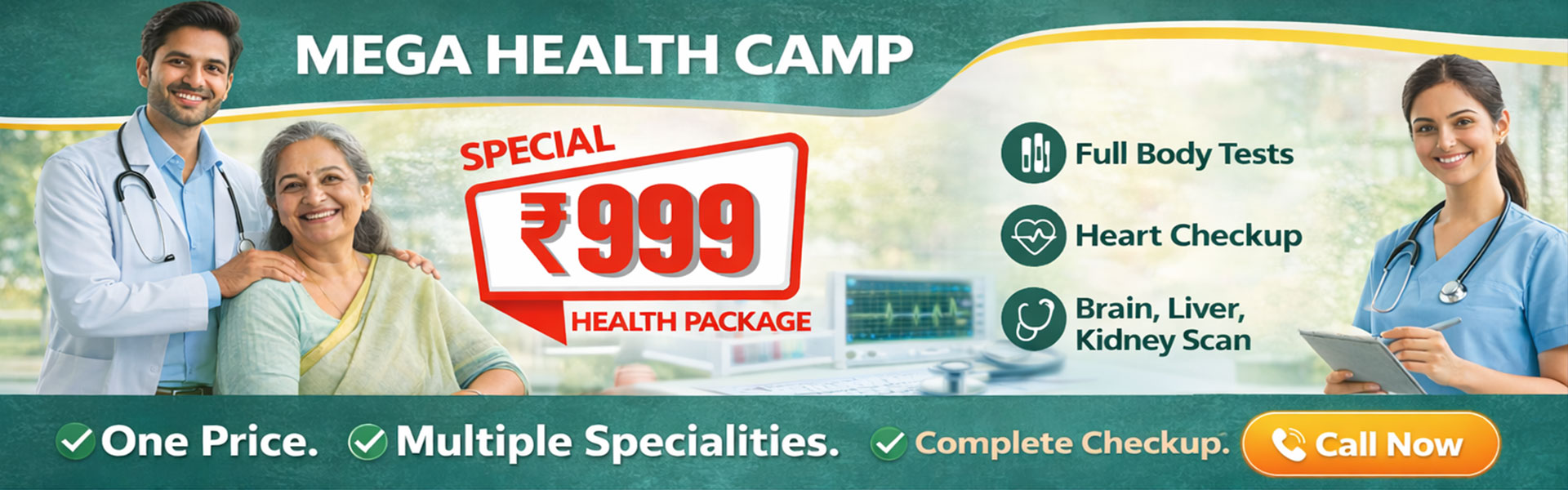 Mega Health Camp 999 Health Package