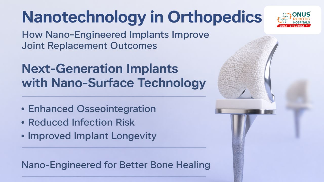 Nanotechnology in Orthopedics: How Nano-Engineered Implants Improve Joint Replacement Outcomes – By Dr. Balaraju Naidu, Robotic Orthopedic Surgeon, ONUS Robotic Hospitals