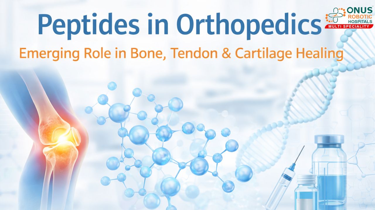 Peptides in Orthopedics: Emerging Role in Bone, Tendon & Cartilage Healing – By Dr. Balaraju Naidu, Robotic Orthopedic Surgeon, ONUS Robotic Hospitals