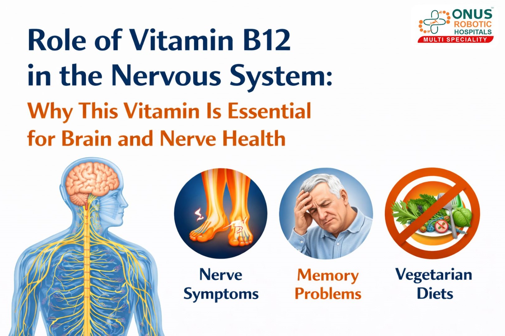 Role of Vitamin B12 in the Nervous System: Why This Vitamin Is Essential for Brain and Nerve Health – By Dr.Krishna Chaithanya Reddy, Neurologist, ONUS Robotic Hospitals