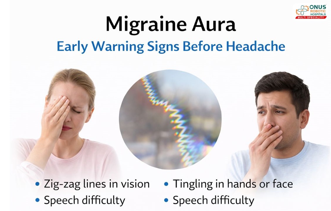 Migraine Aura: Early Warning Signs Before a Migraine Headache – By Dr.Krishna Chaithanya Reddy, Neurologist, ONUS Robotic Hospitals