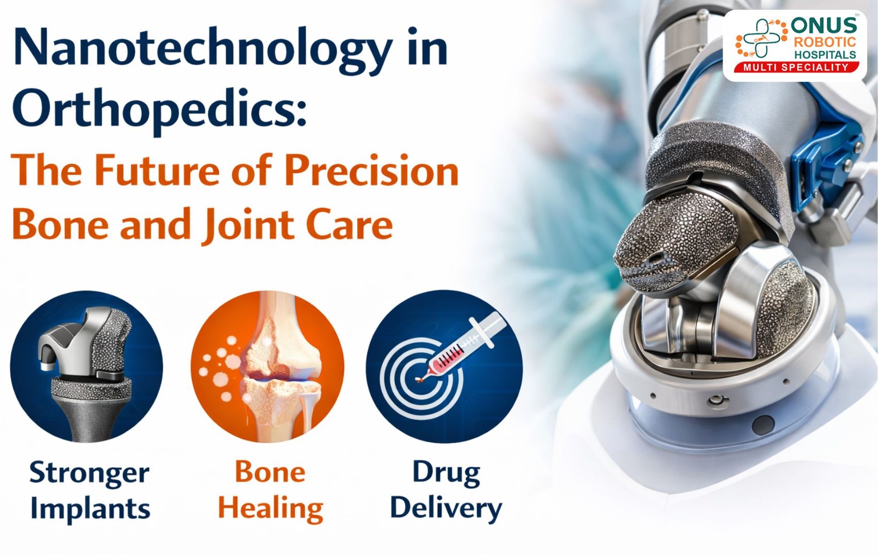 Nanotechnology in Orthopedics: The Future of Precision Bone and Joint Care – By Dr. Balaraju Naidu, Robotic Orthopedic Surgeon, ONUS Robotic Hospitals