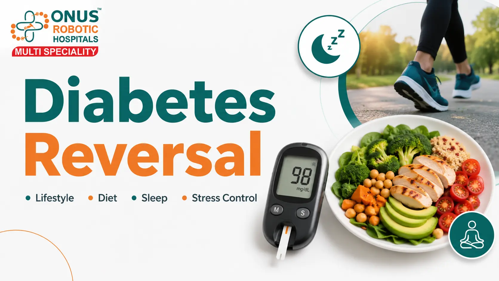 Diabetes Reversal: Lifestyle, Food Habits, Physical Activity, Stress Control & Sleep Hygiene: Dr. Ravi Kiran | Diabetologist, Onus Robotic Hospital