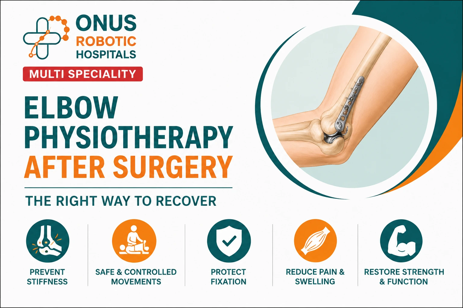 Elbow Physiotherapy After Surgery – Why Proper Rehabilitation Matters- By Dr. Balaraju Naidu, Robotic Orthopedic Surgeon, ONUS Robotic Hospitals