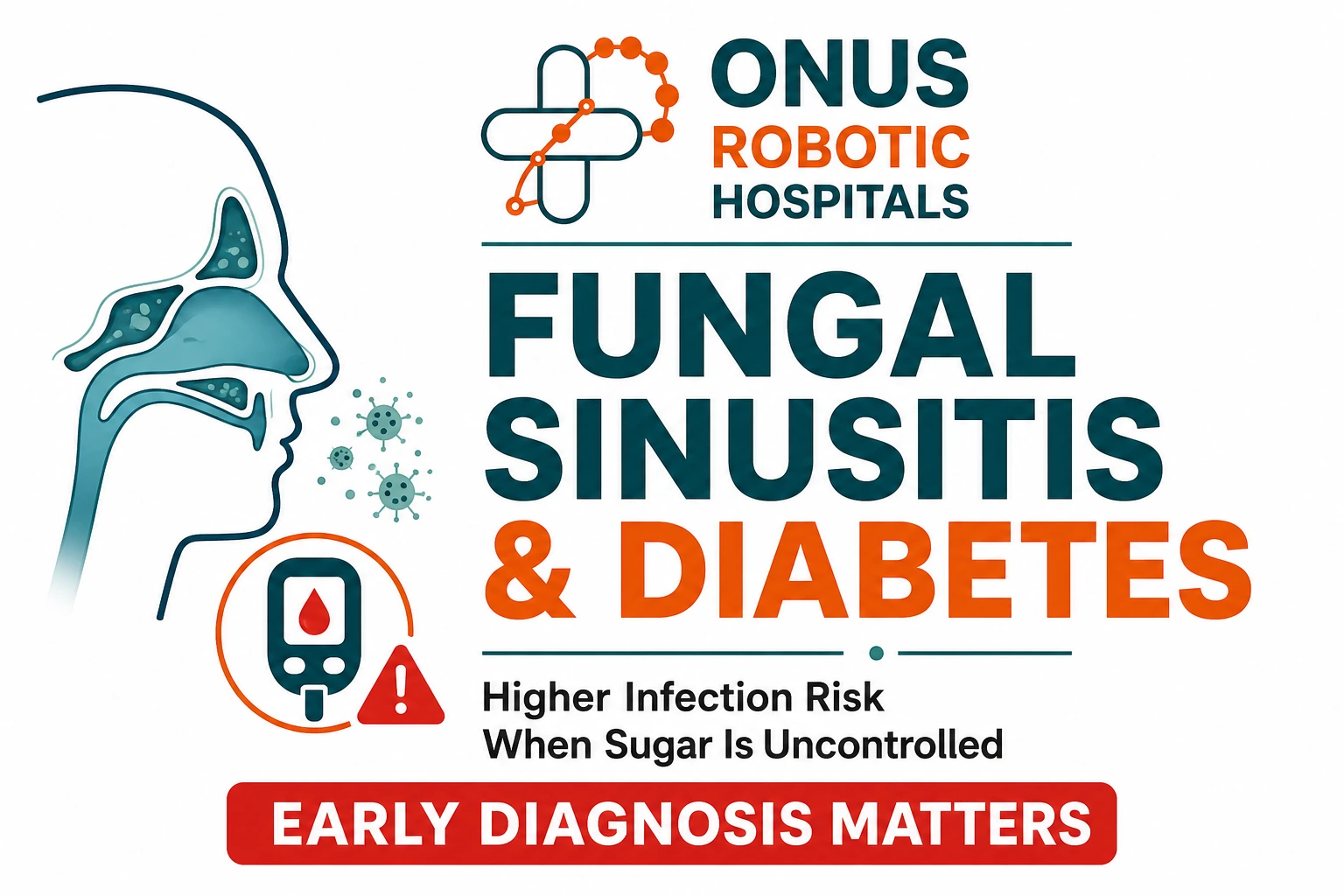 Fungal Sinusitis & Diabetes: Why Early Diagnosis Matters- By Consultant ENT Head & Neck Surgeon, ONUS Robotic Hospitals