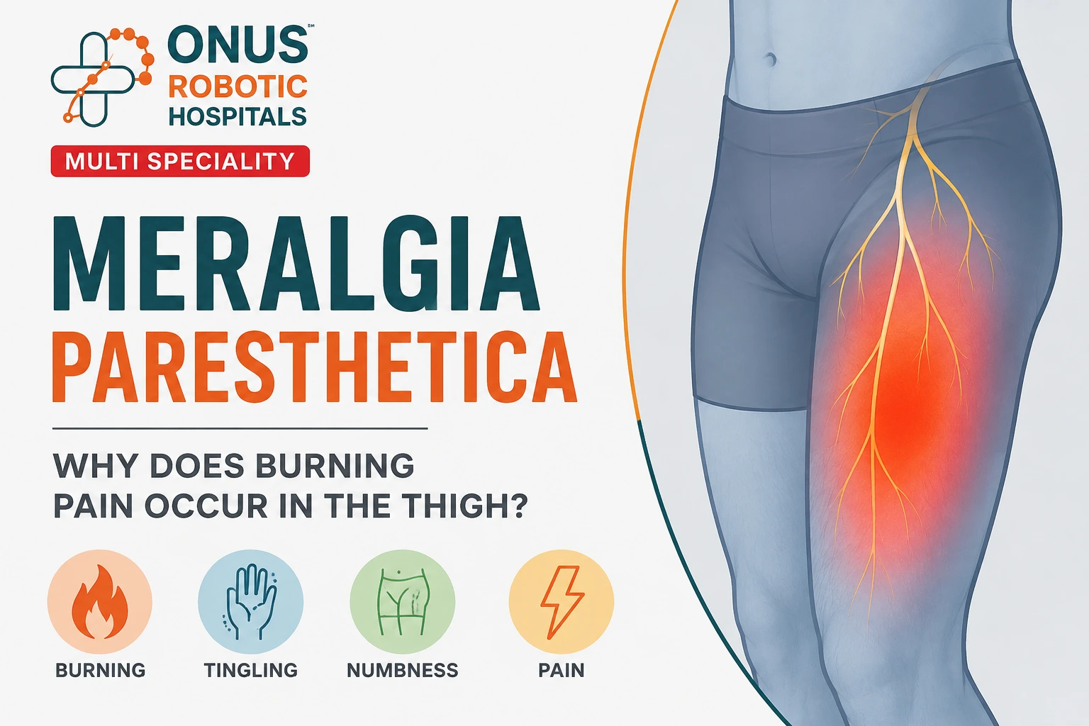 Meralgia Paresthetica – Why Does Burning Pain Occur in the Thigh?- By Dr. Balaraju Naidu, Robotic Orthopedic Surgeon, ONUS Robotic Hospitals