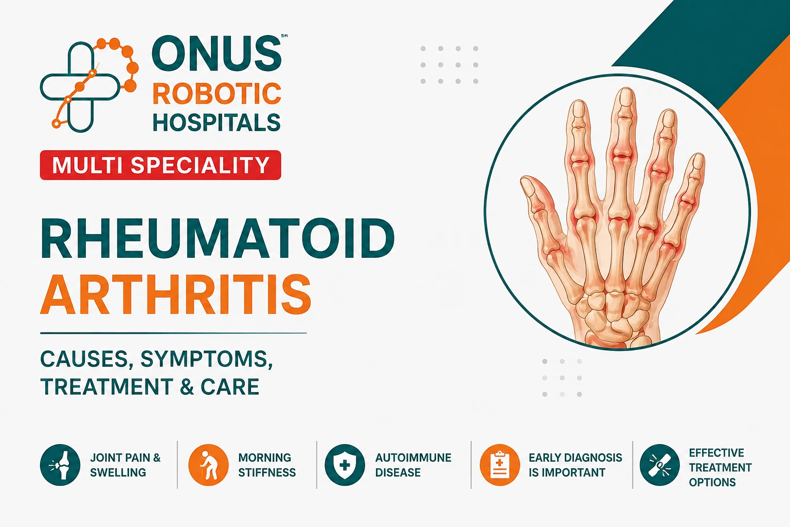 Rheumatoid Arthritis – Understanding the Disease and Protecting Your Joints- By Dr. Balaraju Naidu, Robotic Orthopedic Surgeon, ONUS Robotic Hospitals